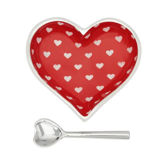 Happy Red Heart with Lil Hearts and Heart Spoon